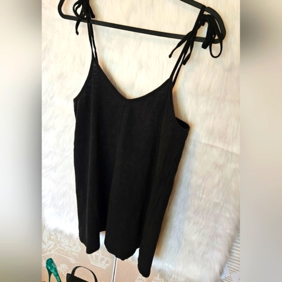 Billabong Classic Black Boho Tie-Up Cover-Up - Picture 2 of 7